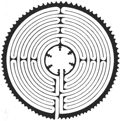 FIG. 2.Maze in Chartres Cathedral.