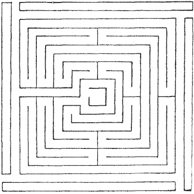 FIG. 11.Maze at Theobalds, Hertfordshire.