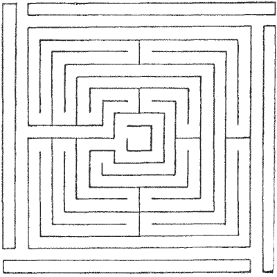 FIG. 11.—Maze at Theobalds, Hertfordshire.