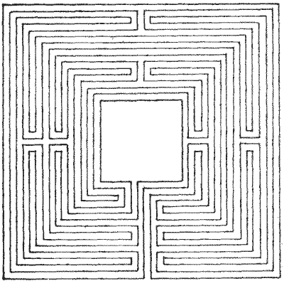 FIG. 12.Italian Maze of Sixteenth Century.