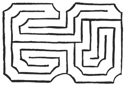 FIG. 13.By the Designers of Hampton Court Maze.